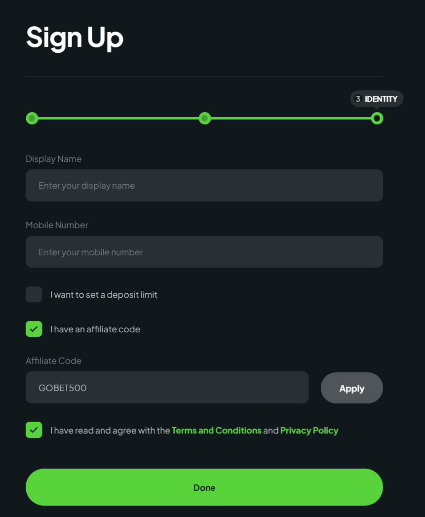 Use Affiliate Code GOBET500 at Picklebet