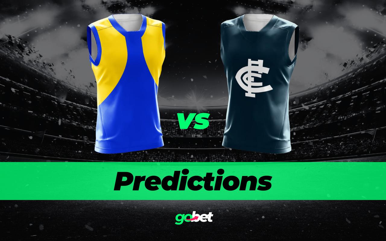 gobet west coast vs carlton afl tips