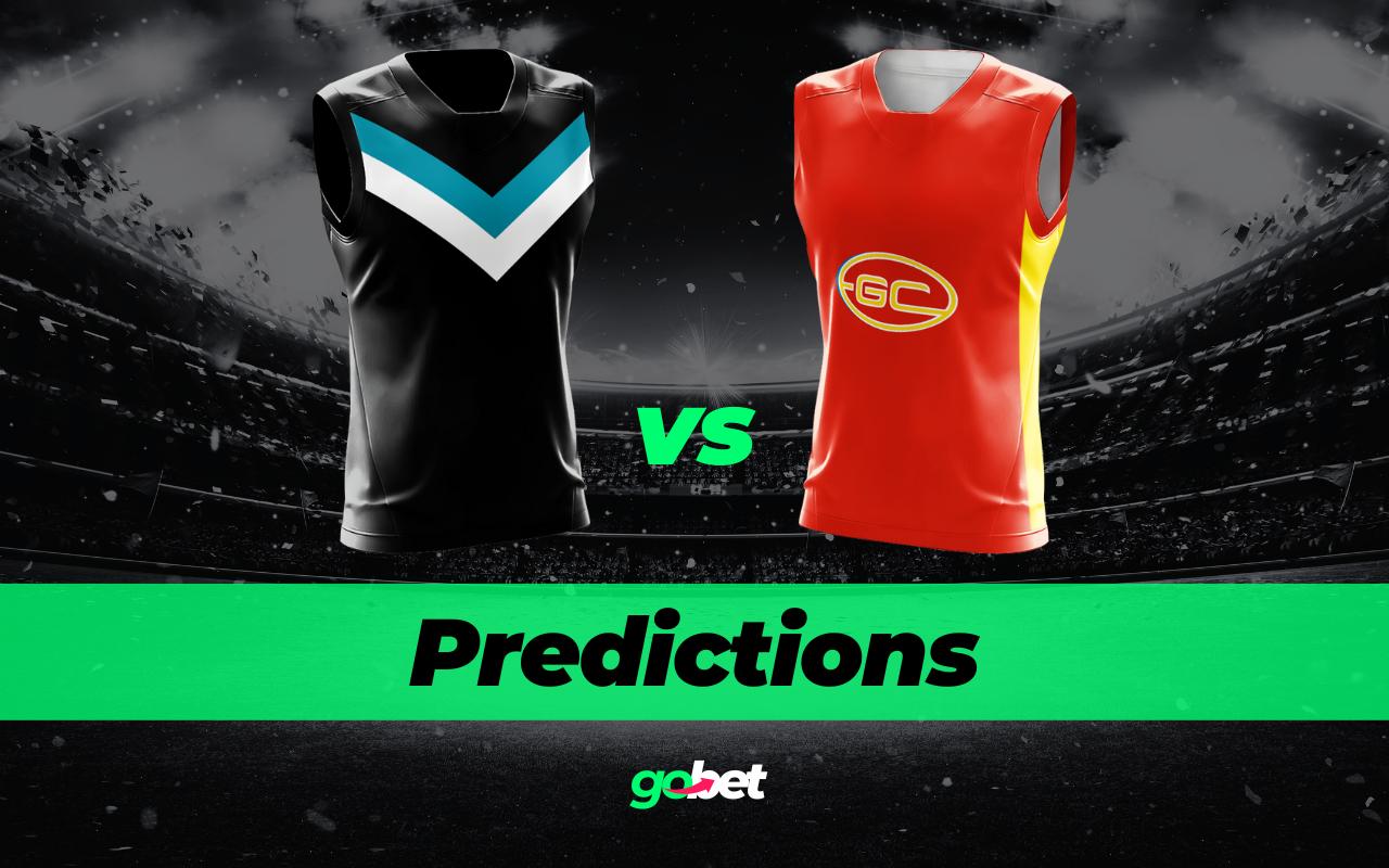 gobet port adelaide vs gold coast afl tips